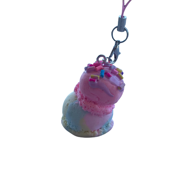 ice cream scoop phone charm