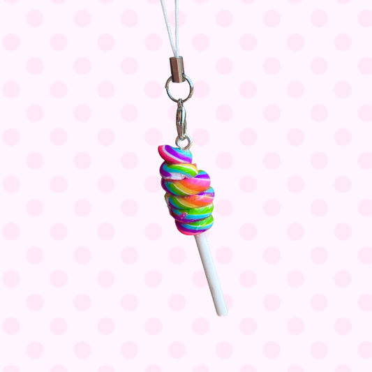 lollipop phone charm