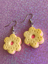 Load image into Gallery viewer, flower cookie earrings
