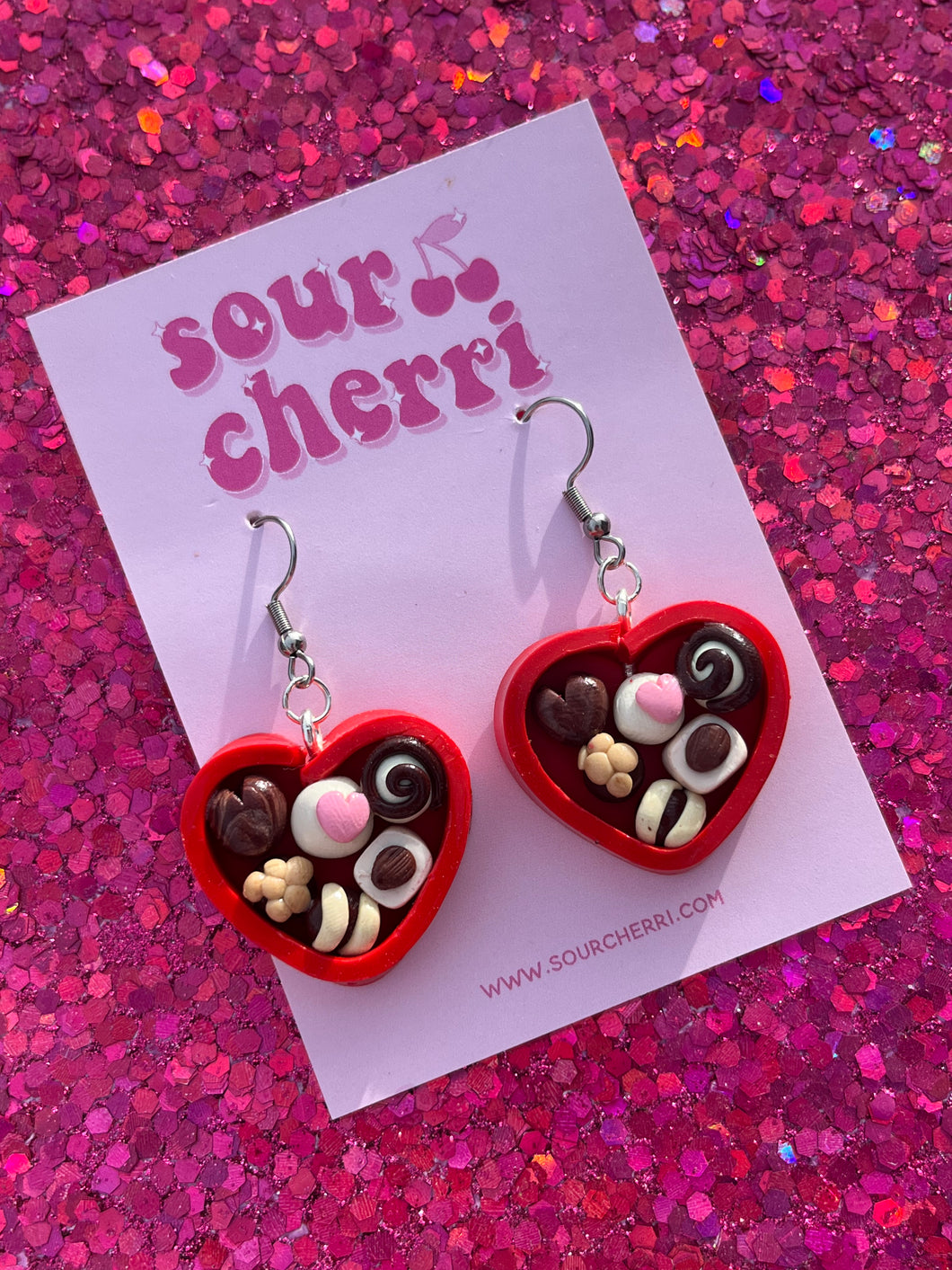 Box of chocolates earrings