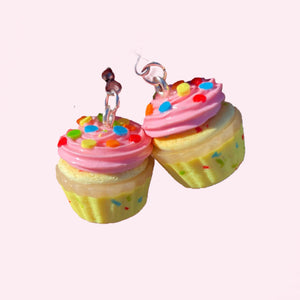 confetti cupcake earrings