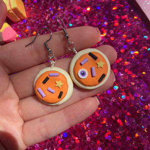 spooky sugar cookie earrings