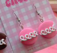 Load image into Gallery viewer, Pink cupcake earrings
