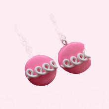 Load image into Gallery viewer, Pink cupcake earrings
