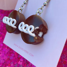 Load image into Gallery viewer, Chocolate cupcake earrings
